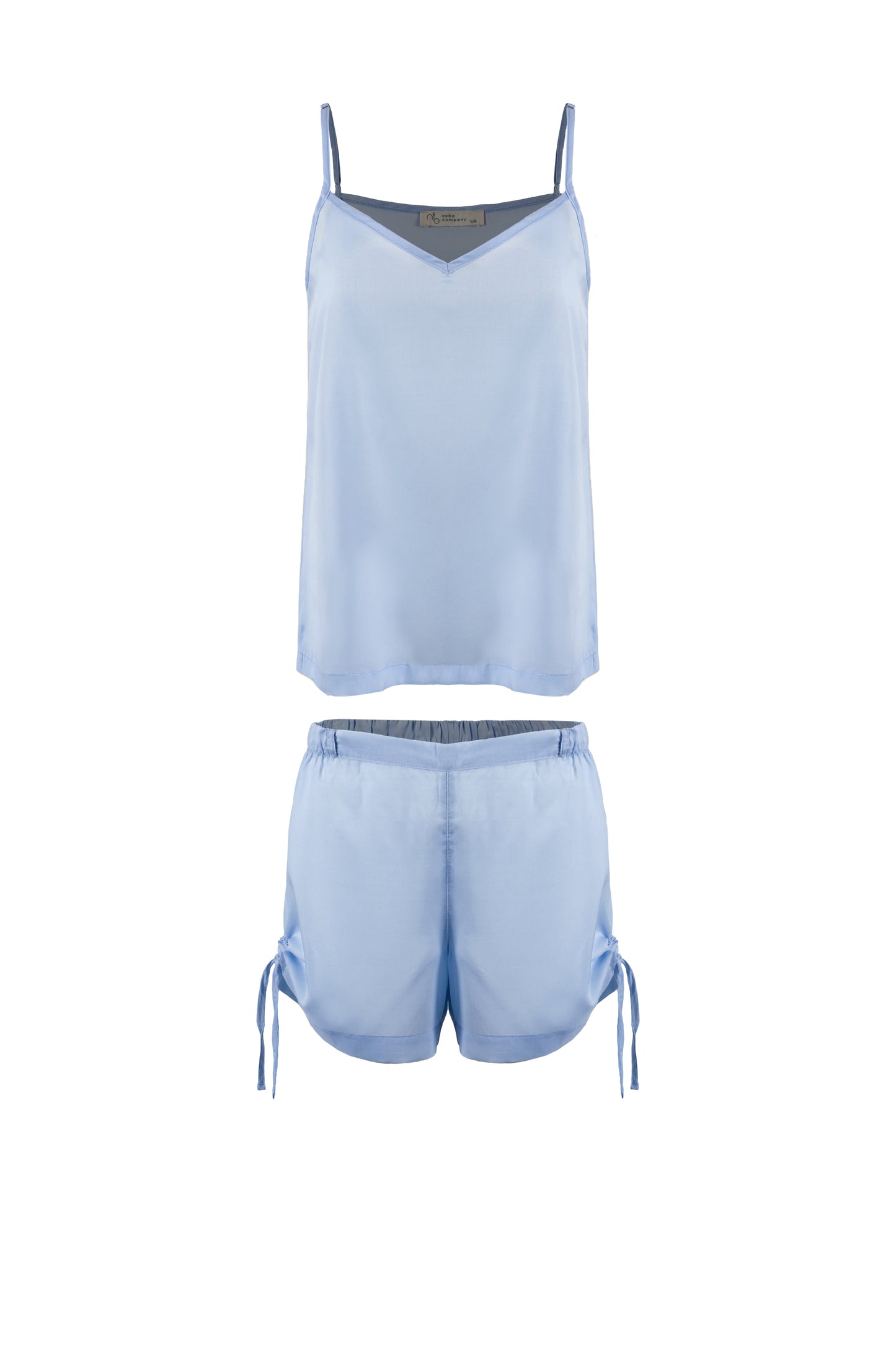 Sky İp Askılı Bluz Şhort Takım